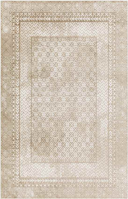 Schererville Traditional Camel Washable Area Rug