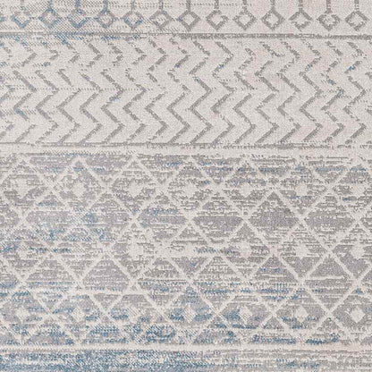 West Terre Haute Global Medium Gray Washable Area Rug