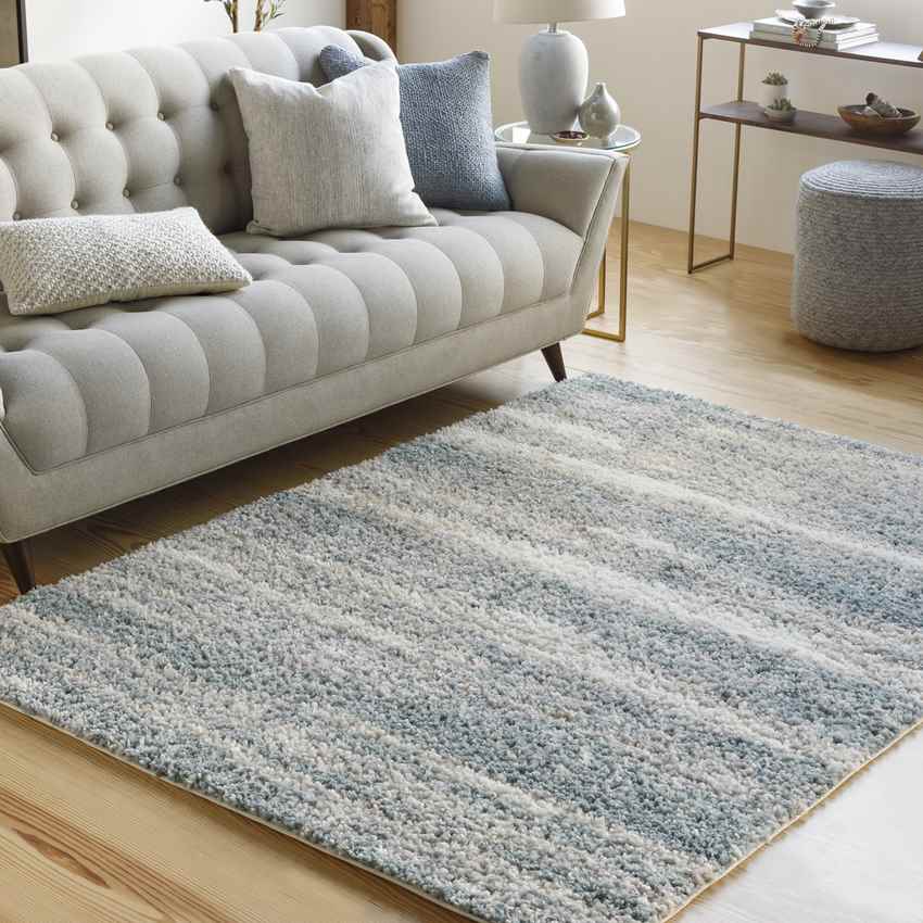 Le Roy Modern Aqua Area Rug