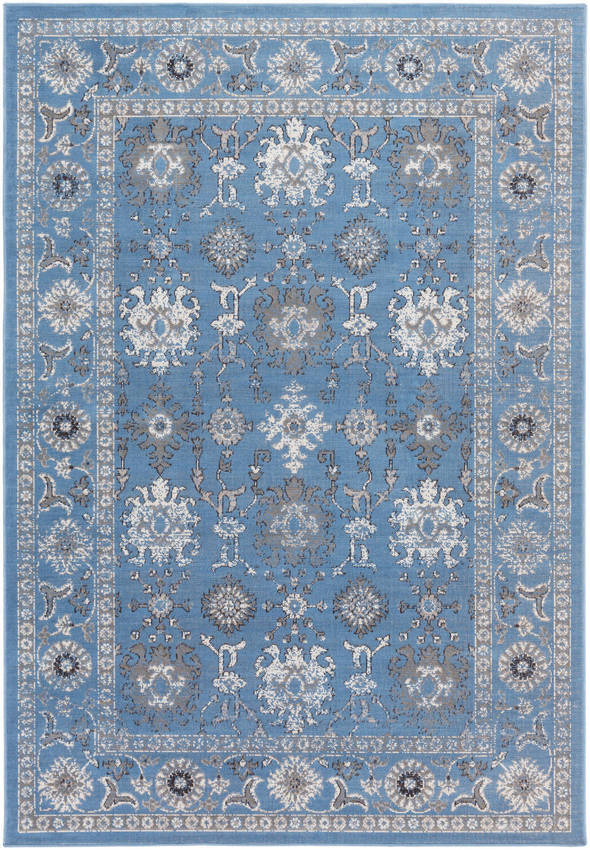 Ronda Traditional Dark Blue Area Rug