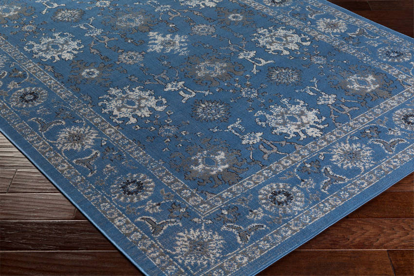Ronda Traditional Dark Blue Area Rug