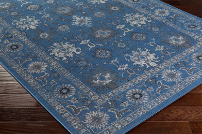 Ronda Traditional Dark Blue Area Rug