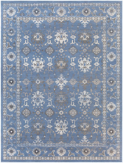 Ronda Traditional Dark Blue Area Rug