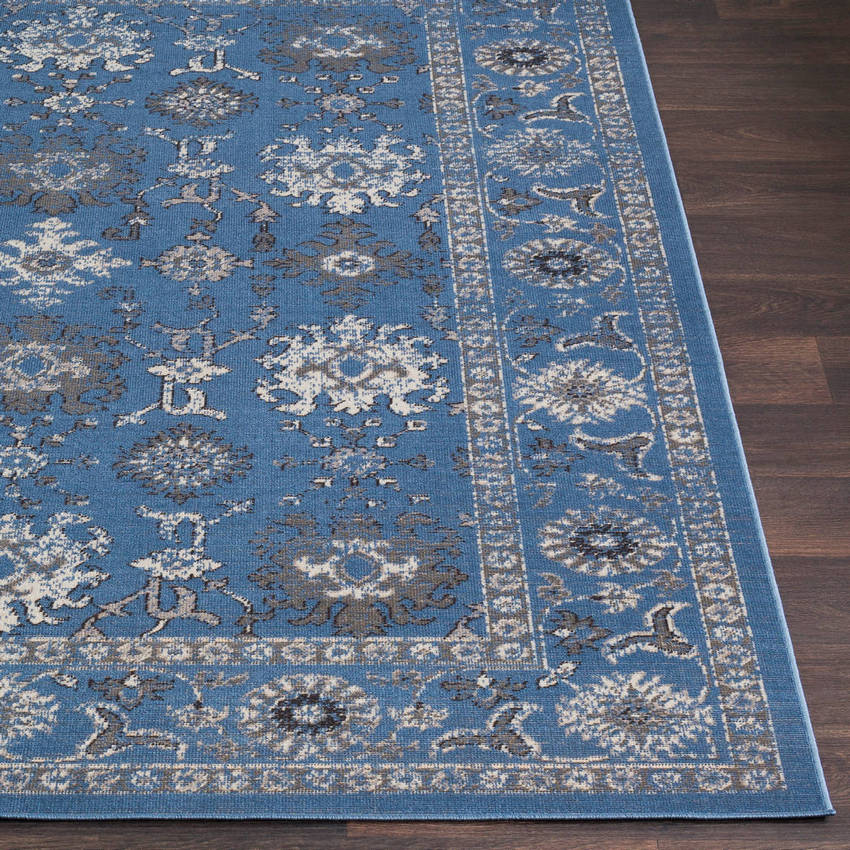 Ronda Traditional Dark Blue Area Rug