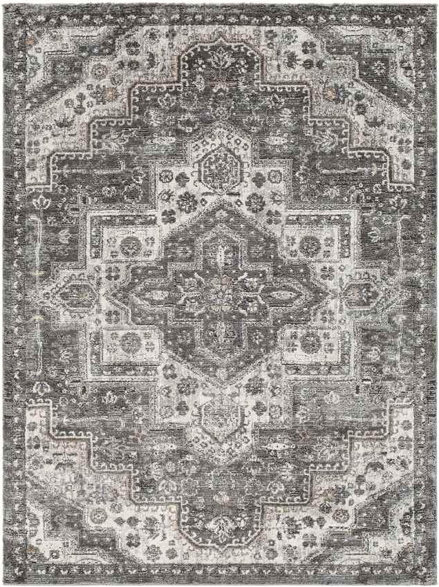 New Ross Traditional Charcoal Area Rug