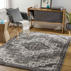 New Ross Traditional Charcoal Area Rug