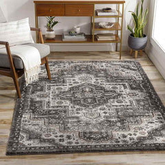 New Ross Traditional Charcoal Area Rug