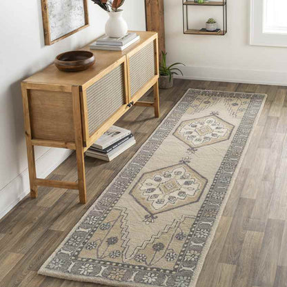 West Lafayette Traditional Khaki Area Rug
