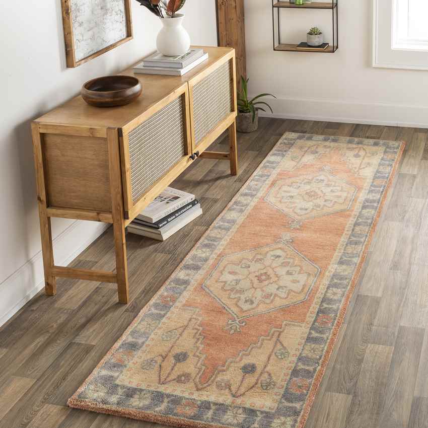 West Lafayette Traditional Rose Area Rug