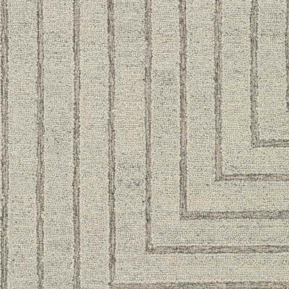 Springport Modern Light Gray Area Rug