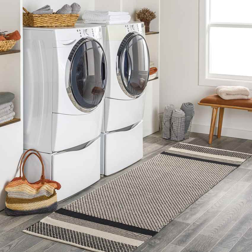 Stillman Valley Rustic Black Area Rug