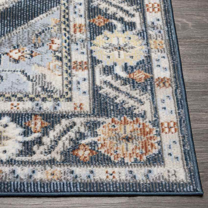 Country Club Hills Traditional Denim Area Rug