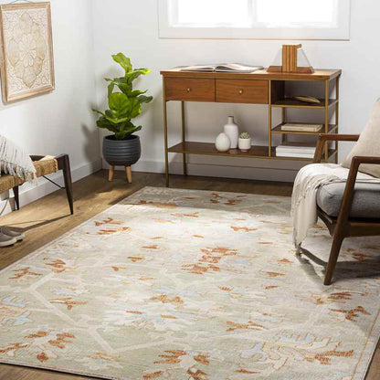Crest Hill Traditional Sage Area Rug