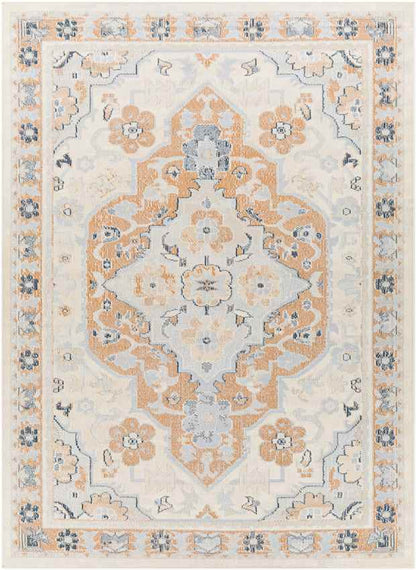 Crystal Lake Traditional Burnt Orange Area Rug