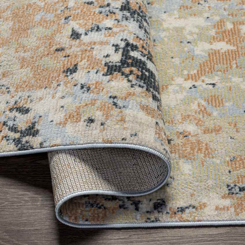 De Land Modern Burnt Orange Area Rug