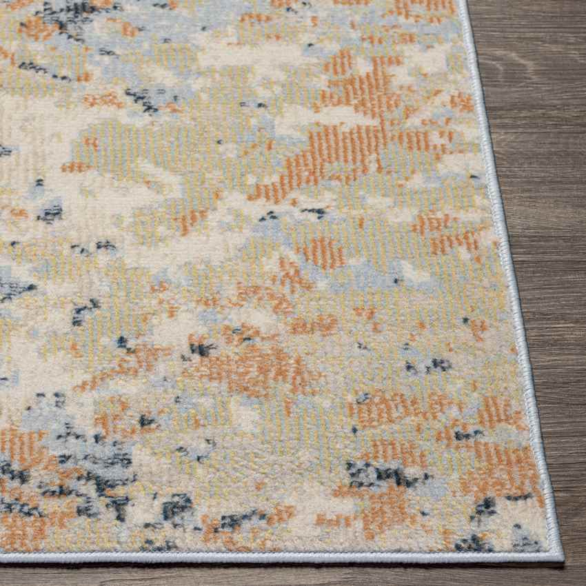 De Land Modern Burnt Orange Area Rug
