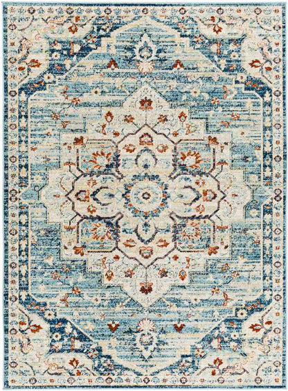 Spencer Indoor / Outdoor Teal Area Rug