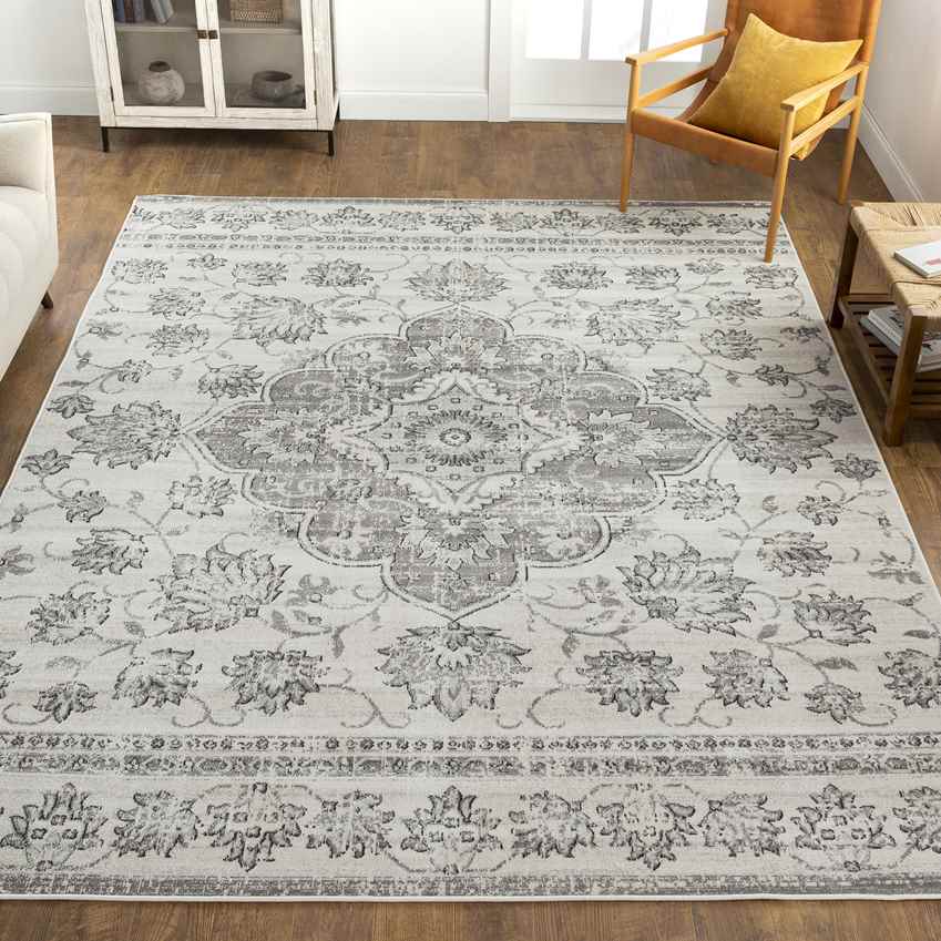 Beverly Shores Traditional Gray Area Rug