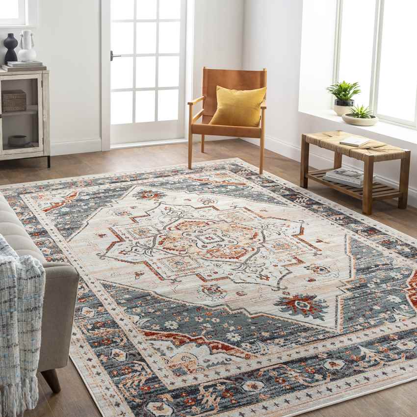 Brownsburg Traditional Cream Area Rug