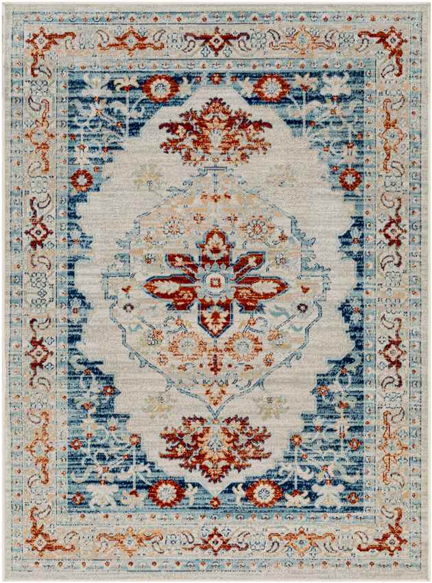 Burket Traditional Cream Area Rug
