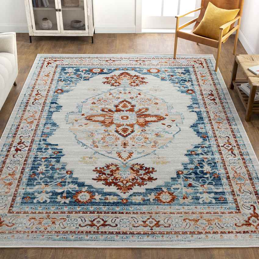Burket Traditional Cream Area Rug