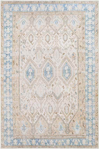 Summitville Traditional Beige Washable Area Rug