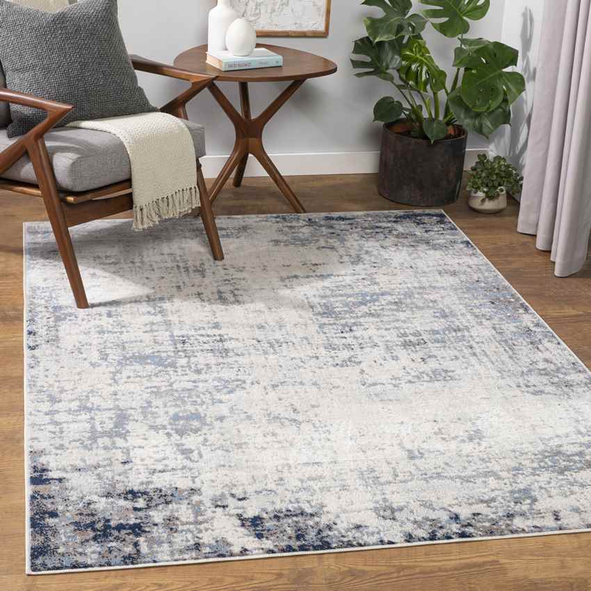 Sherborne Modern Dark Blue Area Rug