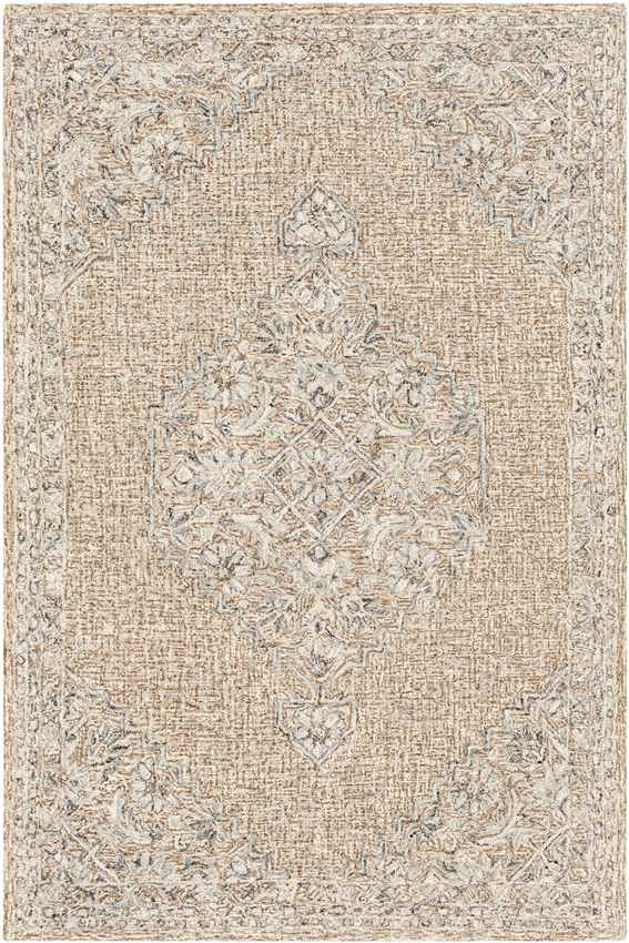 Warren Park Traditional Camel Area Rug