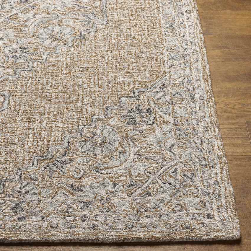 Warren Park Traditional Camel Area Rug