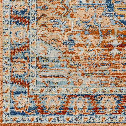 Cannelburg Traditional Burnt Orange Area Rug