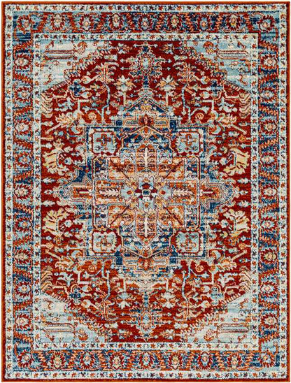 Cannelburg Traditional Garnet Area Rug