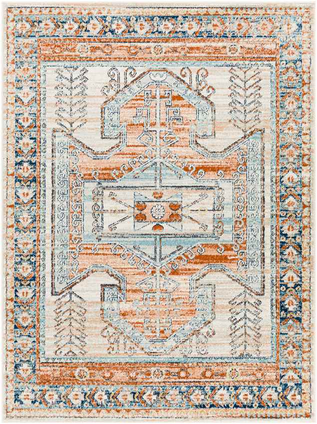 Cedar Grove Traditional Burnt Orange Area Rug