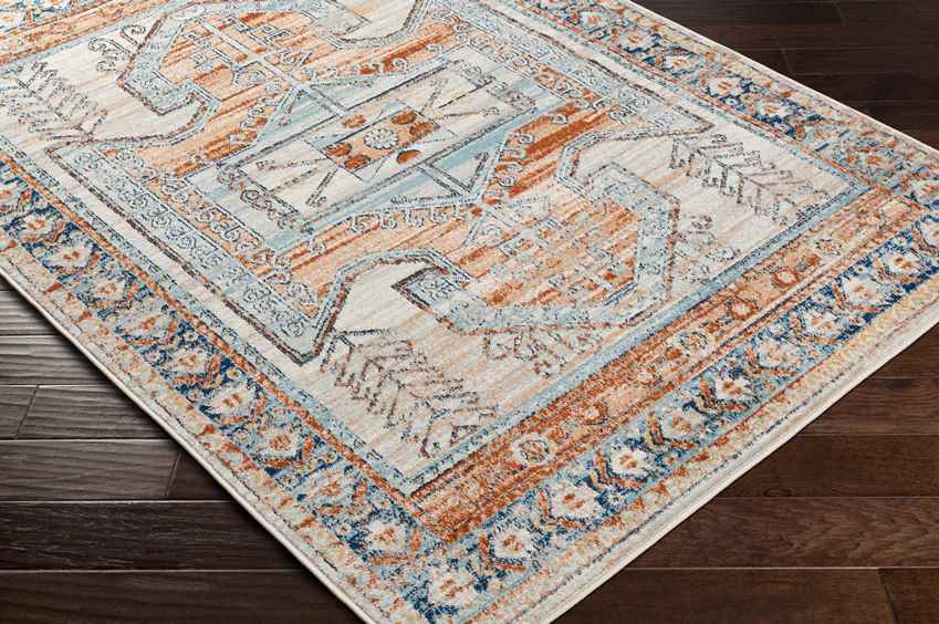 Cedar Grove Traditional Burnt Orange Area Rug