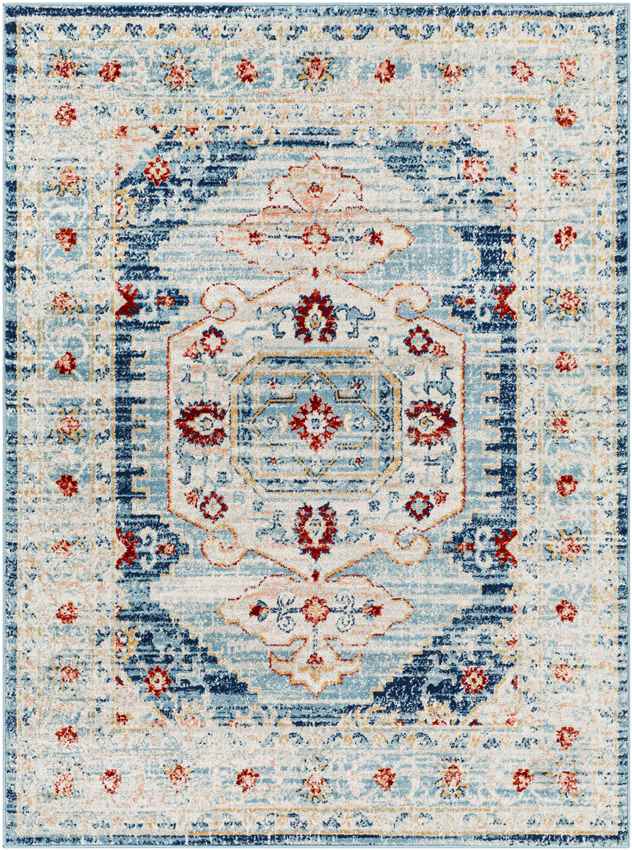 Cedar Lake Traditional Blue Area Rug