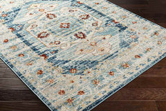 Cedar Lake Traditional Blue Area Rug