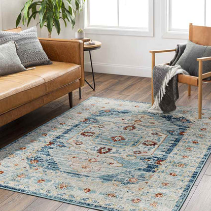 Cedar Lake Traditional Blue Area Rug