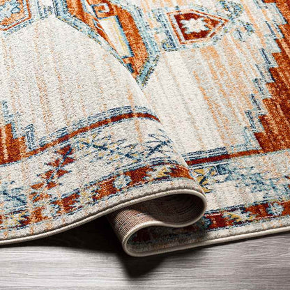 Center Point Traditional Burnt Orange Area Rug
