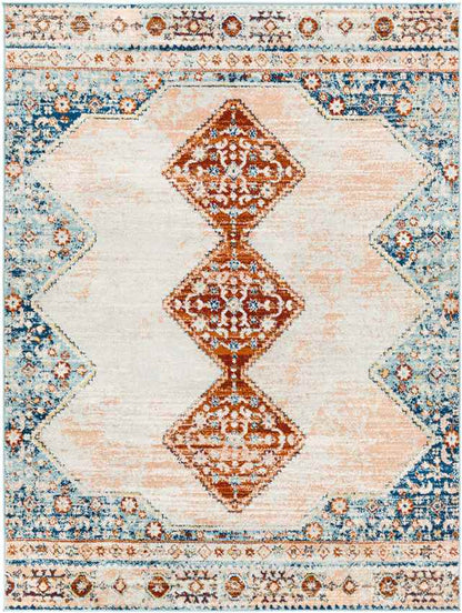 Charlottesville Traditional Burnt Orange Area Rug