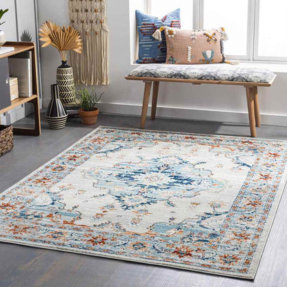 Mhilea Traditional Ivory Area Rug