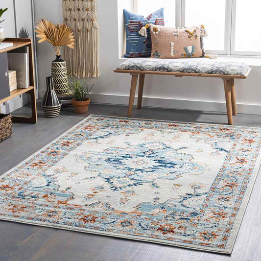 Mhilea Traditional Ivory Area Rug
