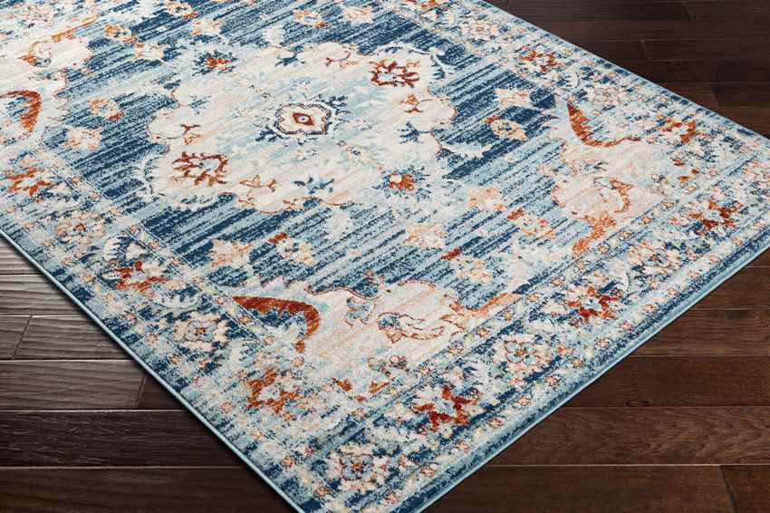 Mhilea Traditional Navy Area Rug