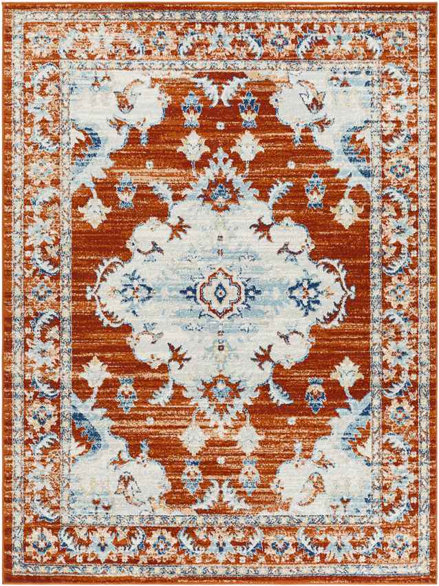 Mhilea Traditional Tangerine Area Rug