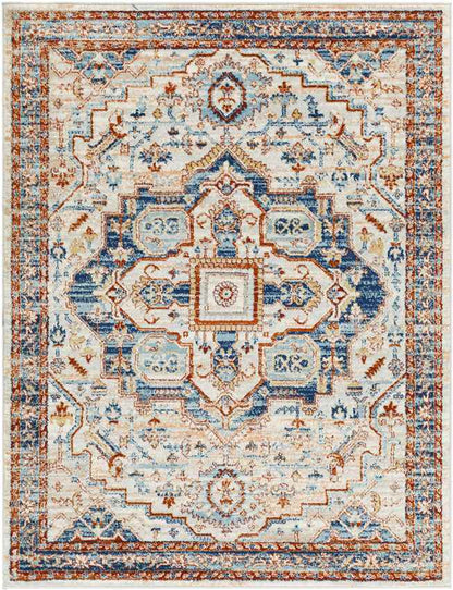 Chesterton Traditional Burnt Orange Area Rug