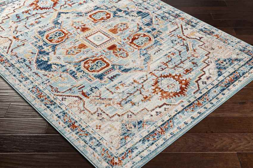 Chesterton Traditional Denim Area Rug