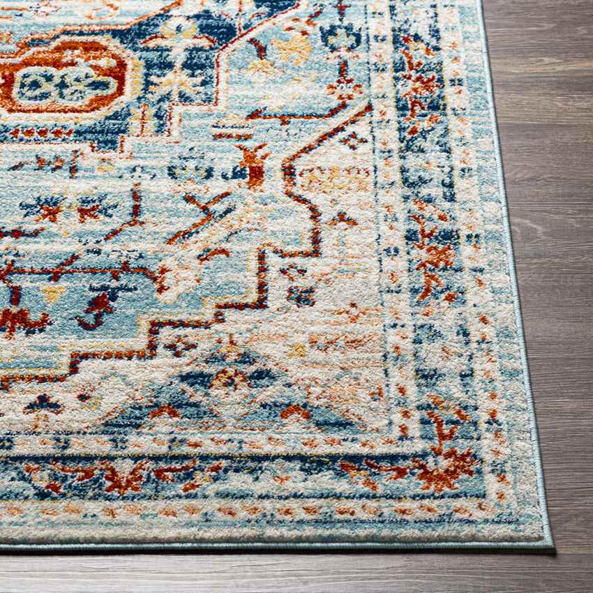 Chesterton Traditional Denim Area Rug