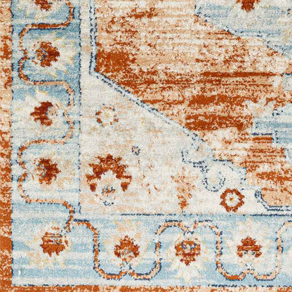 Chrisney Traditional Burnt Orange Area Rug
