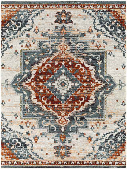 Sam Traditional Burgundy Area Rug