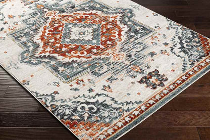 Sam Traditional Burgundy Area Rug