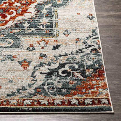 Sam Traditional Burgundy Area Rug