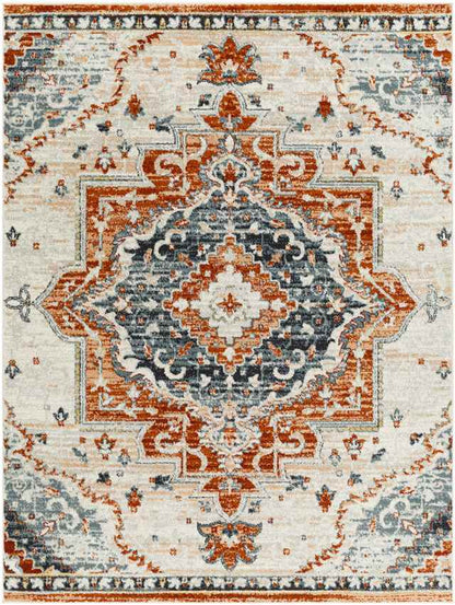 Sam Traditional Burnt Orange Area Rug
